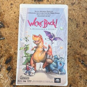 Vintage We're Back! A Dinosaur's Story VHS